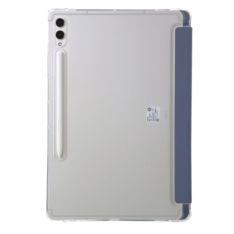 For Samsung Galaxy Tab S9 FE Clear Acrylic Deformation Leather Tablet Case(Lavender) - Galaxy Tab S9 FE by PMC TechLife | Online Shopping South Africa | PMC TechLife