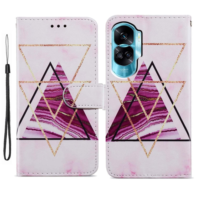 For Honor 90 Lite Painted Pattern Horizontal Flip Leather Phone Case(Marble) - Honor Cases by PMC TechLife | Online Shopping South Africa | PMC TechLife