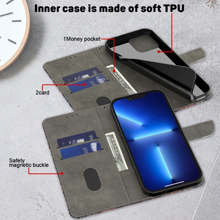 For Motorola Moto G14 Crystal 3D Shockproof Protective Leather Phone Case(Butterfly) - Motorola Cases by PMC TechLife | Online Shopping South Africa | PMC TechLife | Buy Now Pay Later Mobicred