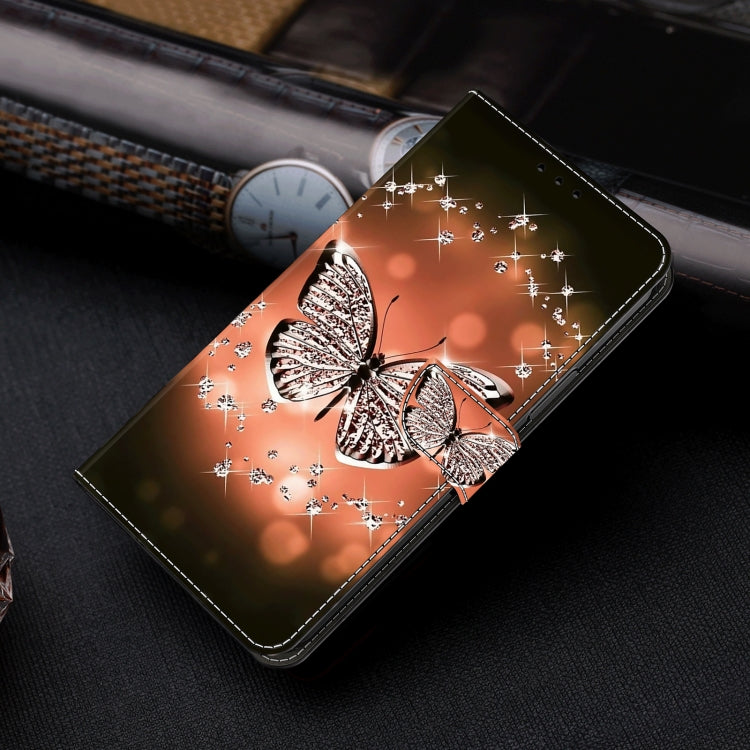 For Motorola Moto G24 Power Crystal 3D Shockproof Protective Leather Phone Case(Crystal Butterfly) - Motorola Cases by PMC TechLife | Online Shopping South Africa | PMC TechLife | Buy Now Pay Later Mobicred