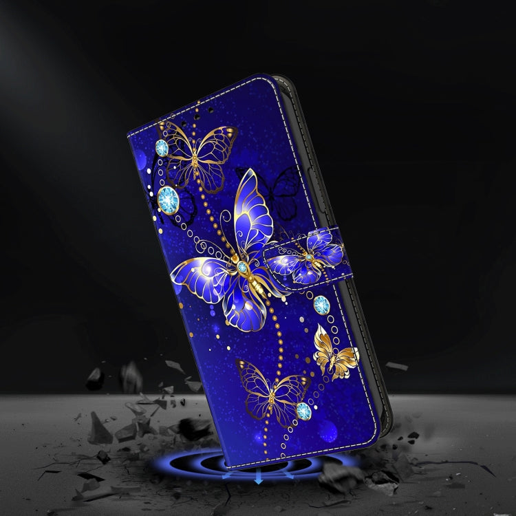 For Motorola Moto G04 Crystal 3D Shockproof Protective Leather Phone Case(Diamond Butterfly) - Motorola Cases by PMC TechLife | Online Shopping South Africa | PMC TechLife | Buy Now Pay Later Mobicred