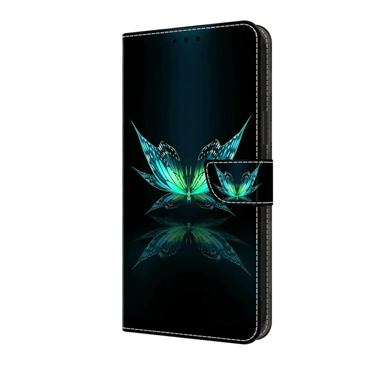 For Motorola Moto G34 Crystal 3D Shockproof Protective Leather Phone Case(Reflection Dutterfly) - Motorola Cases by PMC TechLife | Online Shopping South Africa | PMC TechLife | Buy Now Pay Later Mobicred