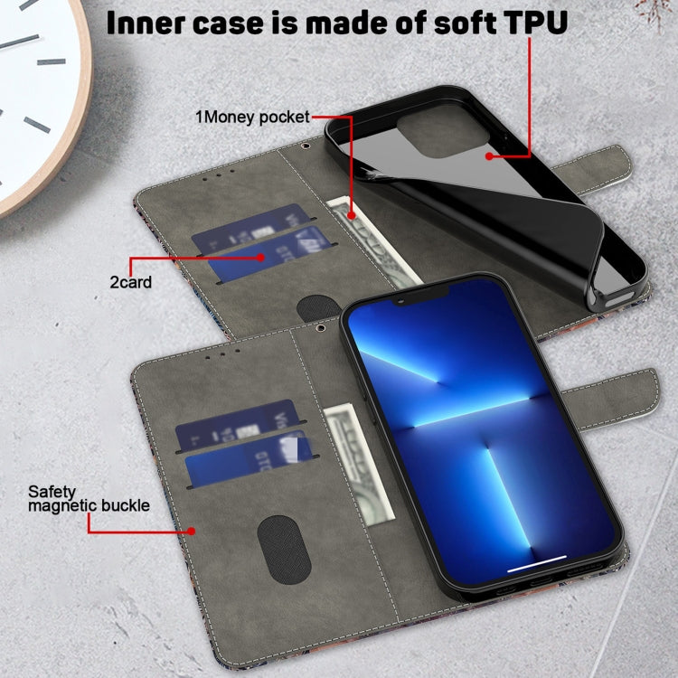For Motorola Moto G34 Crystal 3D Shockproof Protective Leather Phone Case(Reflection Dutterfly) - Motorola Cases by PMC TechLife | Online Shopping South Africa | PMC TechLife | Buy Now Pay Later Mobicred