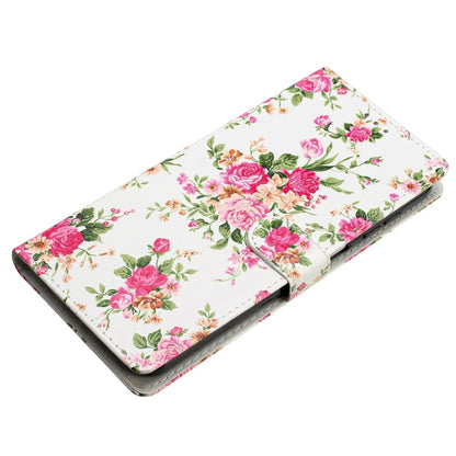 For Honor 90 Lite Colored Drawing Leather Phone Case(Peonies) - Honor Cases by PMC Jewellery | Online Shopping South Africa | PMC Jewellery