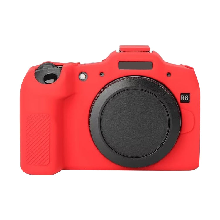 For Canon EOS R8 Soft Silicone Protective Case(Red) - Protective Case by PMC TechLife | Online Shopping South Africa | PMC TechLife | Buy Now Pay Later Mobicred