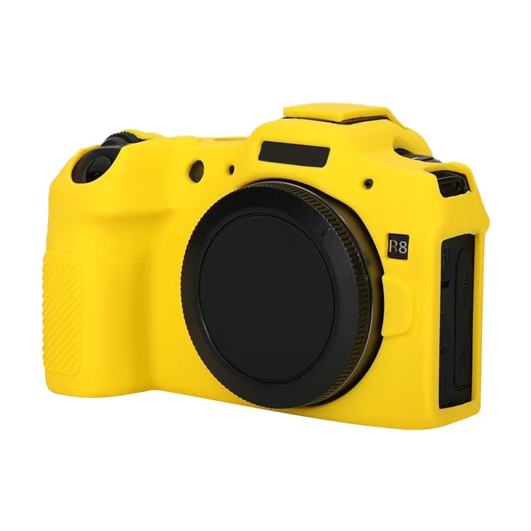 For Canon EOS R8 Soft Silicone Protective Case(Yellow) - Protective Case by PMC TechLife | Online Shopping South Africa | PMC TechLife | Buy Now Pay Later Mobicred