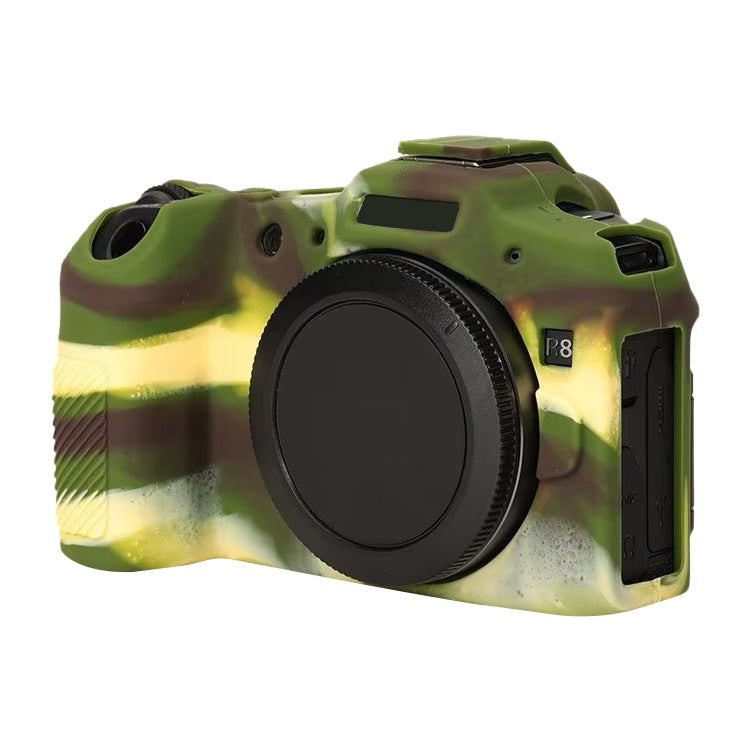 For Canon EOS R8 Soft Silicone Protective Case(Camouflage) - Protective Case by PMC TechLife | Online Shopping South Africa | PMC TechLife | Buy Now Pay Later Mobicred