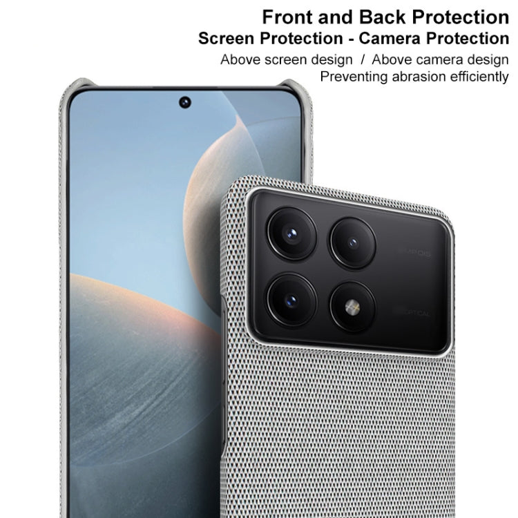 For Xiaomi Redmi K70 5G/K70 Pro 5G imak Ruiyi Series Cloth Texture PU + PC Phone Case(Black) - K70 Pro Cases by imak | Online Shopping South Africa | PMC Jewellery | Buy Now Pay Later Mobicred