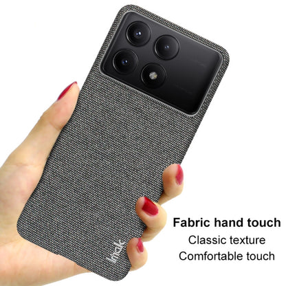 For Xiaomi Redmi K70 5G/K70 Pro 5G imak Ruiyi Series Cloth Texture PU + PC Phone Case(Dark Grey) - K70 Pro Cases by imak | Online Shopping South Africa | PMC Jewellery | Buy Now Pay Later Mobicred