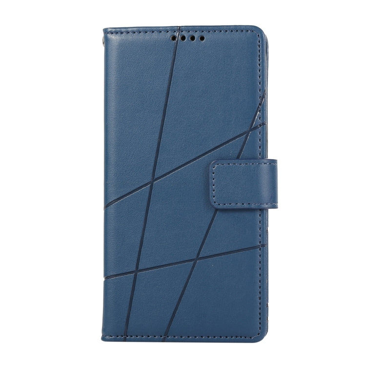 For Xiaomi 13 PU Genuine Leather Texture Embossed Line Phone Case(Blue) - 13 Cases by PMC TechLife | Online Shopping South Africa | PMC TechLife | Buy Now Pay Later Mobicred
