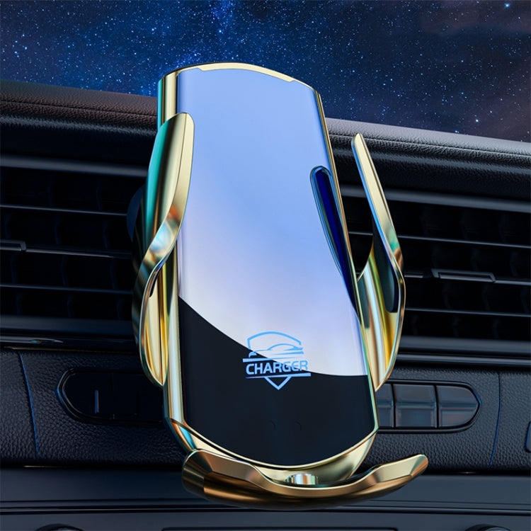 Q3S Infrared lnduction Wireless Fast Charging Air Outlet Car Holder(Gold) - Wireless Charger Holders by PMC TechLife | Online Shopping South Africa | PMC TechLife | Buy Now Pay Later Mobicred