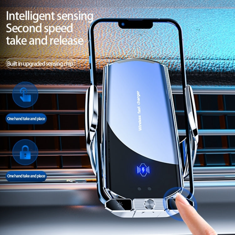 Q88 Infrared lnduction Wireless Fast Charging Air Outlet Car Holder(Silver) - Wireless Charger Holders by PMC TechLife | Online Shopping South Africa | PMC TechLife | Buy Now Pay Later Mobicred