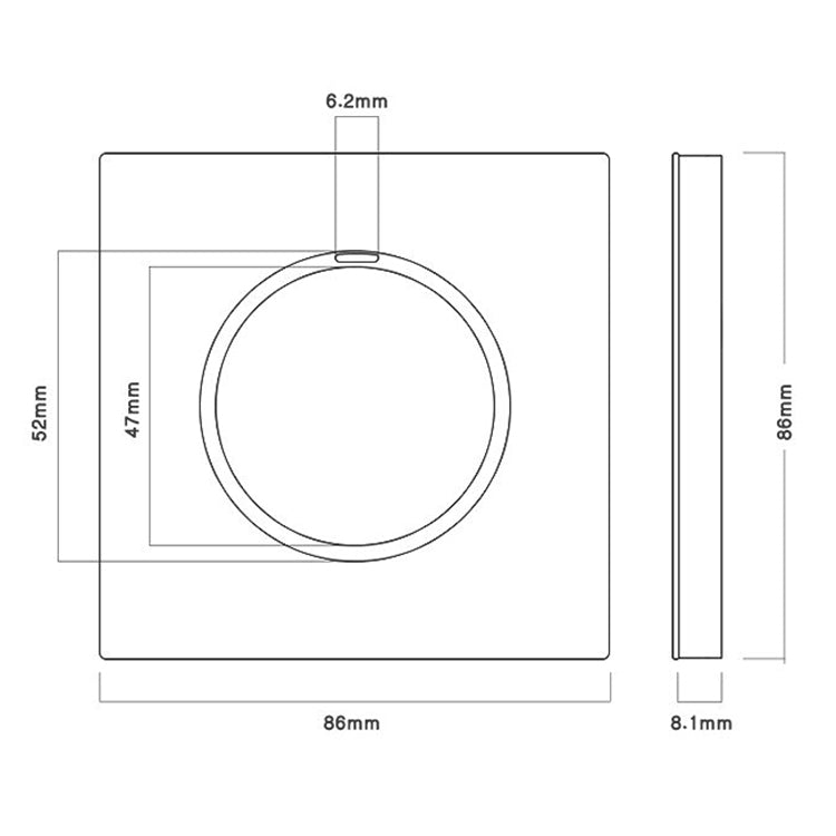 86mm Gray Aluminum Wire Drawing LED Switch Panel, Style:TV Socket - Switch by PMC TechLife | Online Shopping South Africa | PMC TechLife | Buy Now Pay Later Mobicred
