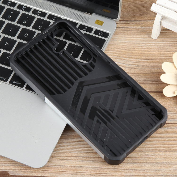 For Samsung Galaxy S24+ 5G Camera Shield Card Slot PC+TPU Phone Case(Silver) - Galaxy S24+ 5G Cases by PMC TechLife | Online Shopping South Africa | PMC TechLife