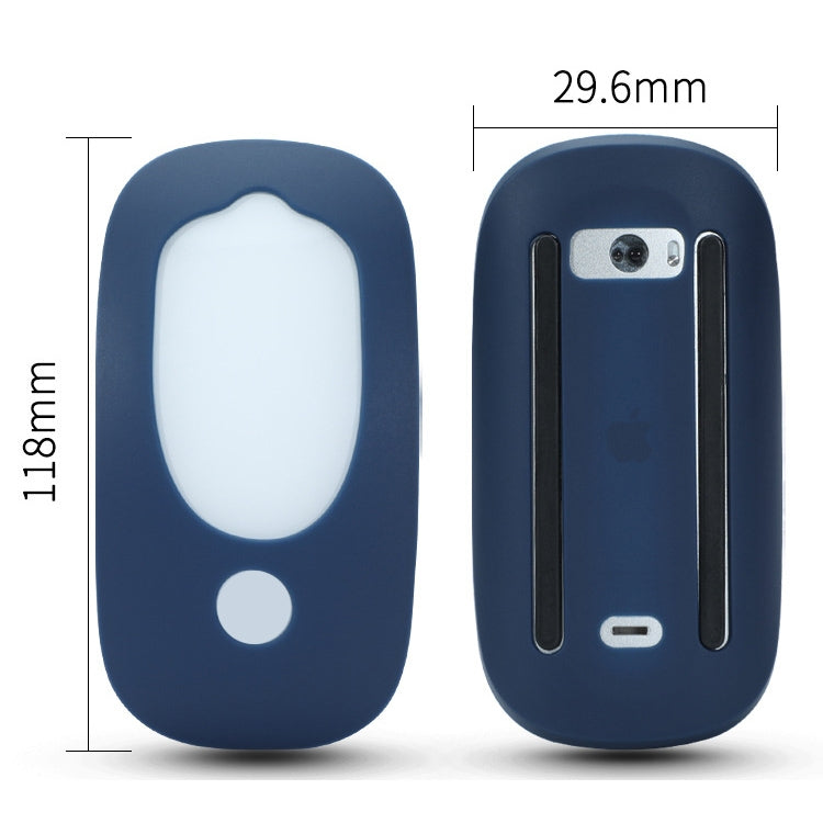 For Apple Magic Mouse 1 / 2 Mouse Silicone Protective Case(Deep Space Gray) - Protective Bags by PMC Jewellery | Online Shopping South Africa | PMC Jewellery | Buy Now Pay Later Mobicred
