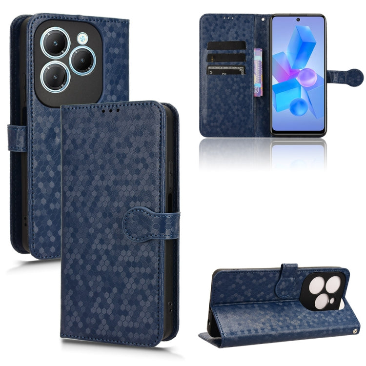 For Infinix Hot 40 / Hot 40 Pro 4G 2024 Honeycomb Dot Texture Leather Phone Case(Blue) - Infinix Cases by PMC Jewellery | Online Shopping South Africa | PMC Jewellery | Buy Now Pay Later Mobicred