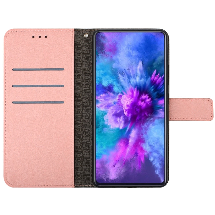 For Google Pixel 9 Rhombic Grid Texture Leather Phone Case(Pink) - Google Cases by PMC TechLife | Online Shopping South Africa | PMC TechLife | Buy Now Pay Later Mobicred