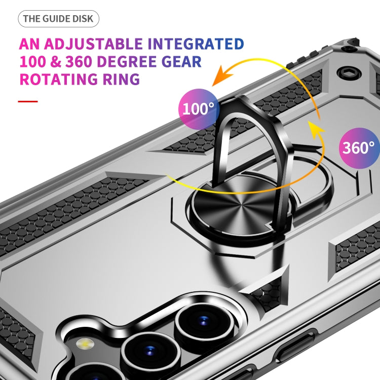 For Samsung Galaxy S24 5G Shockproof TPU + PC Phone Case(Silver) - Galaxy S24 5G Cases by PMC TechLife | Online Shopping South Africa | PMC TechLife