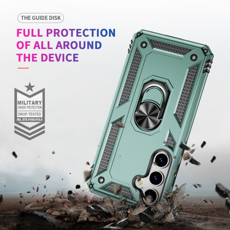 For Samsung Galaxy S25+ 5G Shockproof TPU + PC Phone Case(Dark Green) - Galaxy S25+ 5G Cases by PMC Jewellery | Online Shopping South Africa | PMC Jewellery | Buy Now Pay Later Mobicred