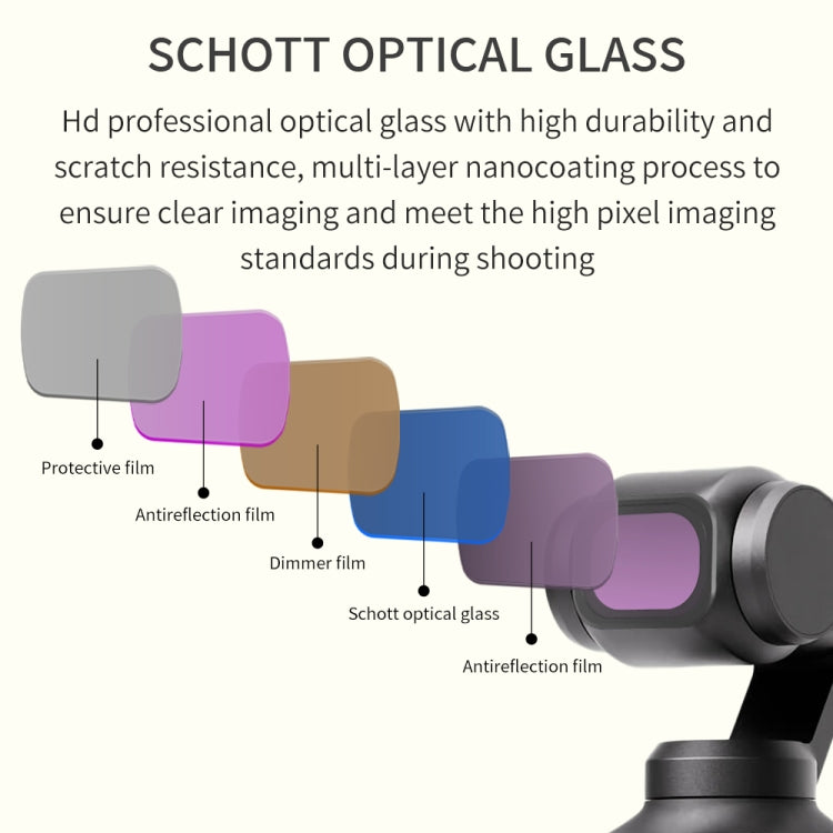 For DJI OSMO Pocket 3 JSR CB Series Camera Lens Filter, Filter:STAR - Lens Accessories by JSR | Online Shopping South Africa | PMC TechLife | Buy Now Pay Later Mobicred
