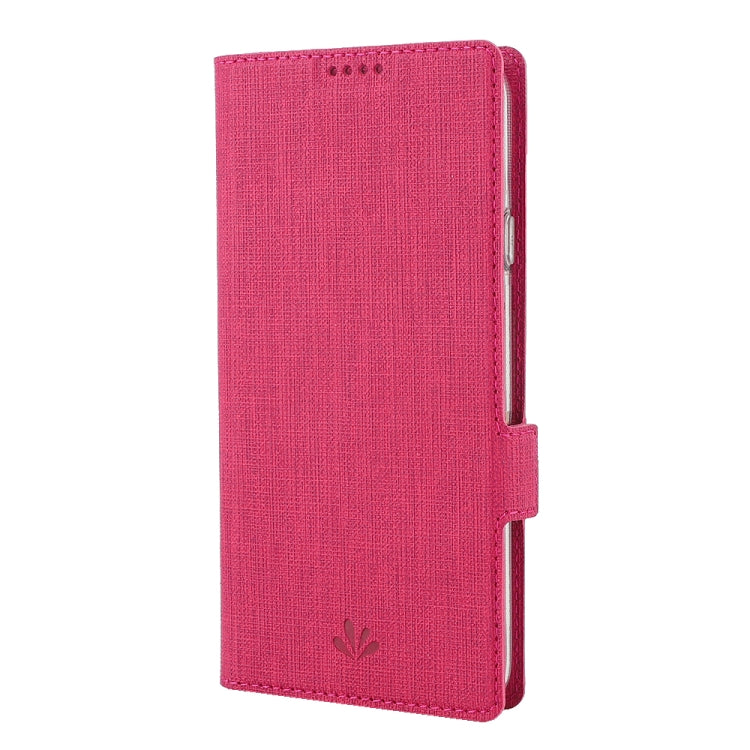 For LG Stylo 6 ViLi Side Button Magnetic Suction Type Shockproof TPU + PU Horizontal Flip Protective Case with Card Slot & Holder & Wallet(Rose Red) - LG by ViLi | Online Shopping South Africa | PMC Jewellery | Buy Now Pay Later Mobicred