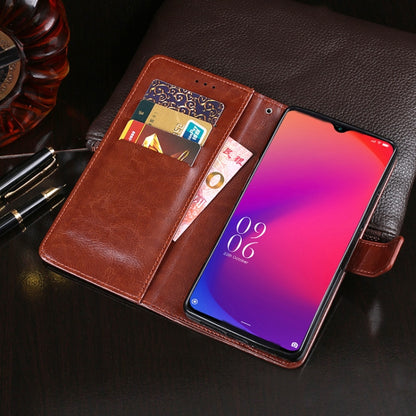 For DOOGEE X95 idewei Crazy Horse Texture Horizontal Flip Leather Case with Holder & Card Slots & Wallet(Dark Blue) - More Brand by idewei | Online Shopping South Africa | PMC Jewellery | Buy Now Pay Later Mobicred