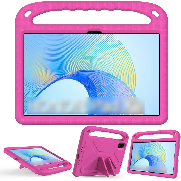 For Honor Pad X9 / X8 Pro Handle Portable EVA Shockproof Tablet Case(Rose Red) - Honor by PMC TechLife | Online Shopping South Africa | PMC TechLife | Buy Now Pay Later Mobicred
