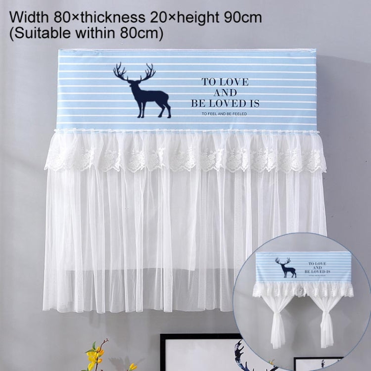 Do Not Take Dust-proof And Anti Direct Blowing Simple Wind Hanging Machine Air Conditioner Moon Cover, Size:Width 80 × Thickness 20 × Height 90cm(Striped Deer) - Dust Covers by PMC Jewellery | Online Shopping South Africa | PMC Jewellery | Buy Now Pay Later Mobicred