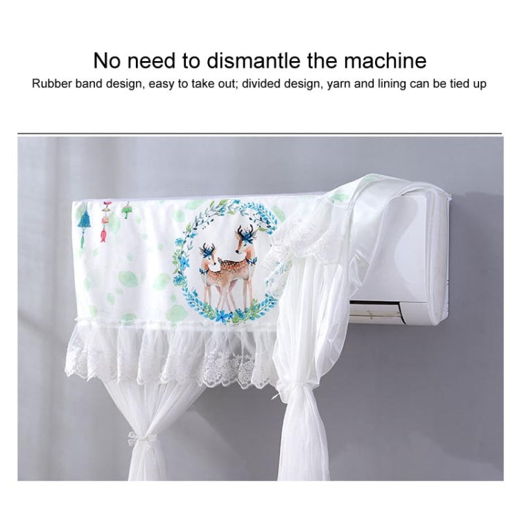 Do Not Take Dust-proof And Anti Direct Blowing Simple Wind Hanging Machine Air Conditioner Moon Cover, Size:Width 80 × Thickness 20 × Height 90cm(Striped Deer) - Dust Covers by PMC Jewellery | Online Shopping South Africa | PMC Jewellery | Buy Now Pay Later Mobicred