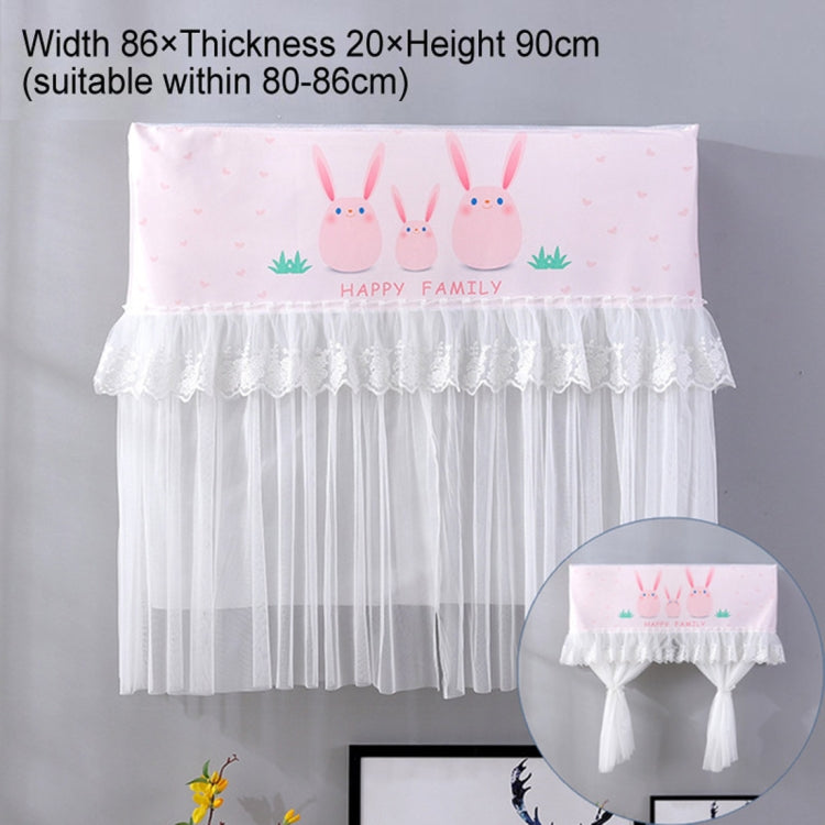 Do Not Take Dust-proof And Anti Direct Blowing Simple Wind Hanging Machine Air Conditioner Moon Cover, Size:Width 86 × Thickness 20 × Height 90cm(Pink Chinchilla) - Dust Covers by PMC Jewellery | Online Shopping South Africa | PMC Jewellery | Buy Now Pay Later Mobicred