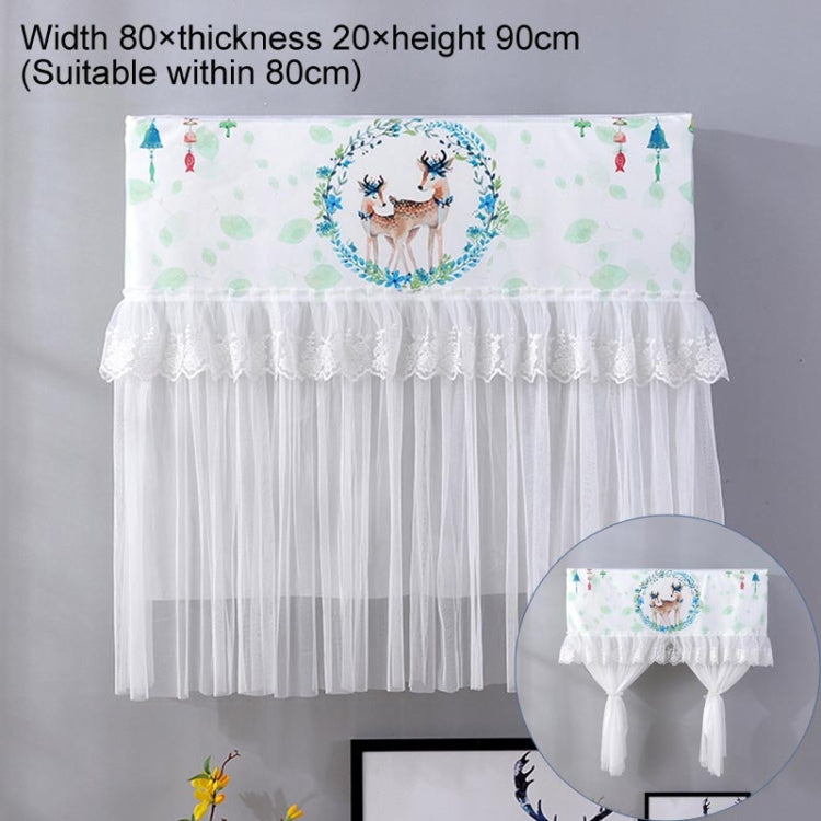 Do Not Take Dust-proof And Anti Direct Blowing Simple Wind Hanging Machine Air Conditioner Moon Cover, Size:Width 86 × Thickness 20 × Height 90cm(Garland Deer) - Dust Covers by PMC Jewellery | Online Shopping South Africa | PMC Jewellery | Buy Now Pay Later Mobicred