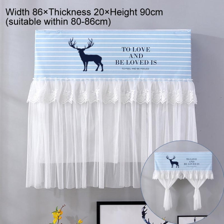 Do Not Take Dust-proof And Anti Direct Blowing Simple Wind Hanging Machine Air Conditioner Moon Cover, Size:Width 86 × Thickness 20 × Height 90cm(Striped Deer) - Dust Covers by PMC Jewellery | Online Shopping South Africa | PMC Jewellery | Buy Now Pay Later Mobicred