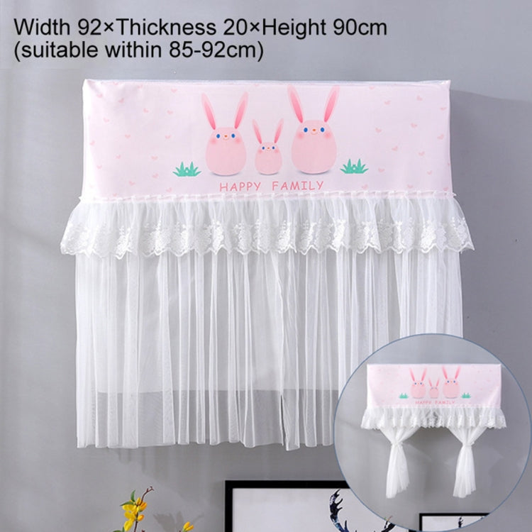 Do Not Take Dust-proof And Anti Direct Blowing Simple Wind Hanging Machine Air Conditioner Moon Cover, Size:Width 92 × Thickness 20 × Height 90cm(Pink Chinchilla) - Dust Covers by PMC Jewellery | Online Shopping South Africa | PMC Jewellery | Buy Now Pay Later Mobicred