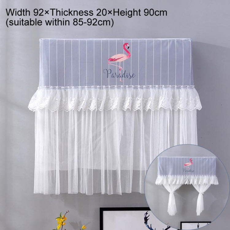 Do Not Take Dust-proof And Anti Direct Blowing Simple Wind Hanging Machine Air Conditioner Moon Cover, Size:Width 92 × Thickness 20 × Height 90cm(Striped Flamingo) - Dust Covers by PMC Jewellery | Online Shopping South Africa | PMC Jewellery | Buy Now Pay Later Mobicred