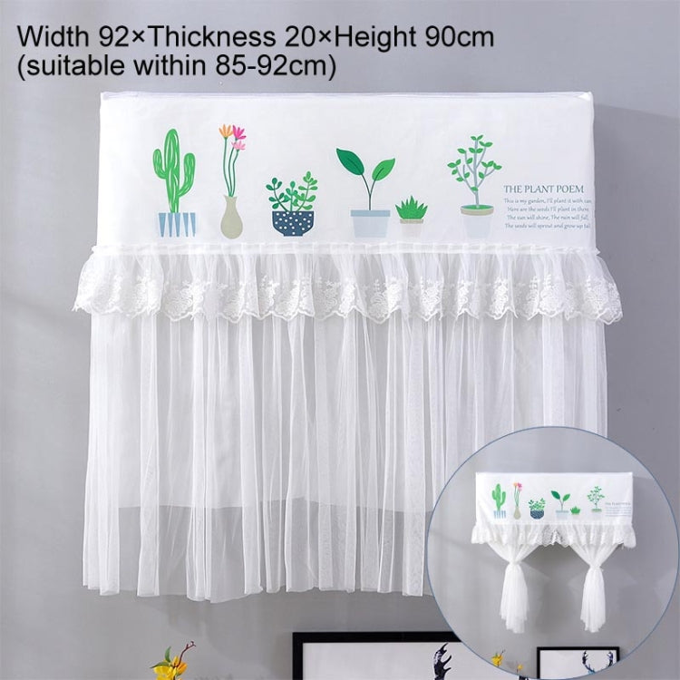 Do Not Take Dust-proof And Anti Direct Blowing Simple Wind Hanging Machine Air Conditioner Moon Cover, Size:Width 98 × Thickness 20 × Height 90cm(Flowerpot) - Dust Covers by PMC Jewellery | Online Shopping South Africa | PMC Jewellery | Buy Now Pay Later Mobicred