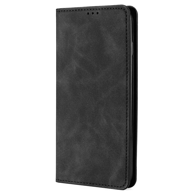 For OPPO A79 5G Skin Feel Magnetic Leather Phone Case(Black) - OPPO Cases by PMC TechLife | Online Shopping South Africa | PMC TechLife | Buy Now Pay Later Mobicred
