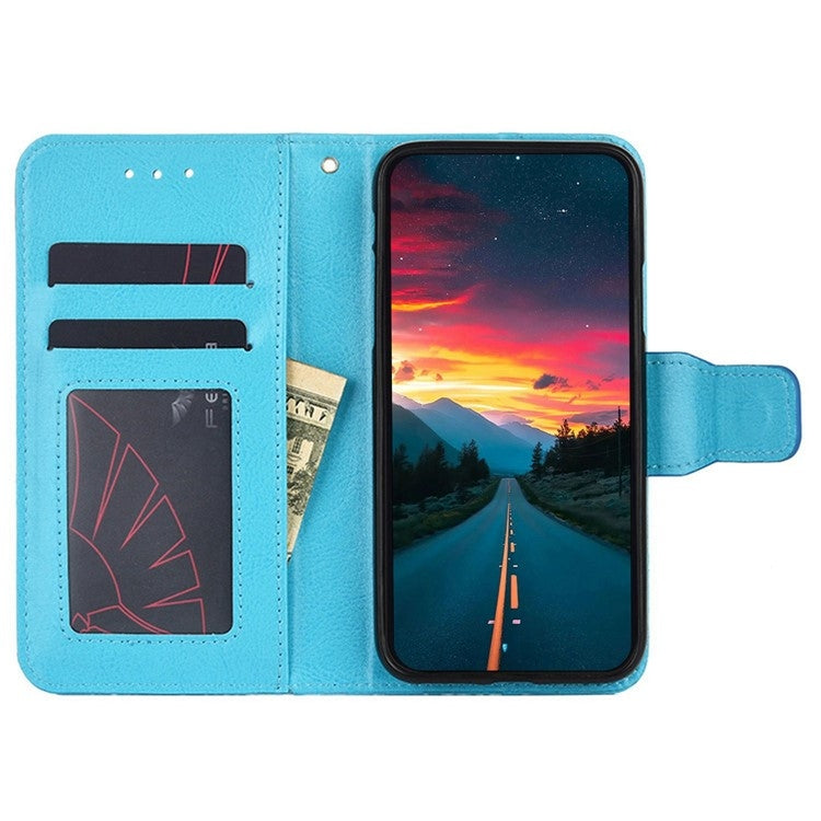 For Motorola Edge 5G 2024 Crystal Texture Leather Phone Case(Sky Blue) - Motorola Cases by PMC Jewellery | Online Shopping South Africa | PMC Jewellery | Buy Now Pay Later Mobicred