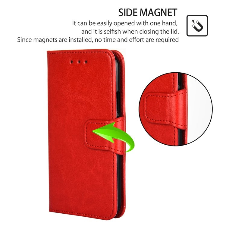 For Honor Magic6 Pro Crystal Texture Leather Phone Case(Red) - Honor Cases by PMC TechLife | Online Shopping South Africa | PMC TechLife | Buy Now Pay Later Mobicred