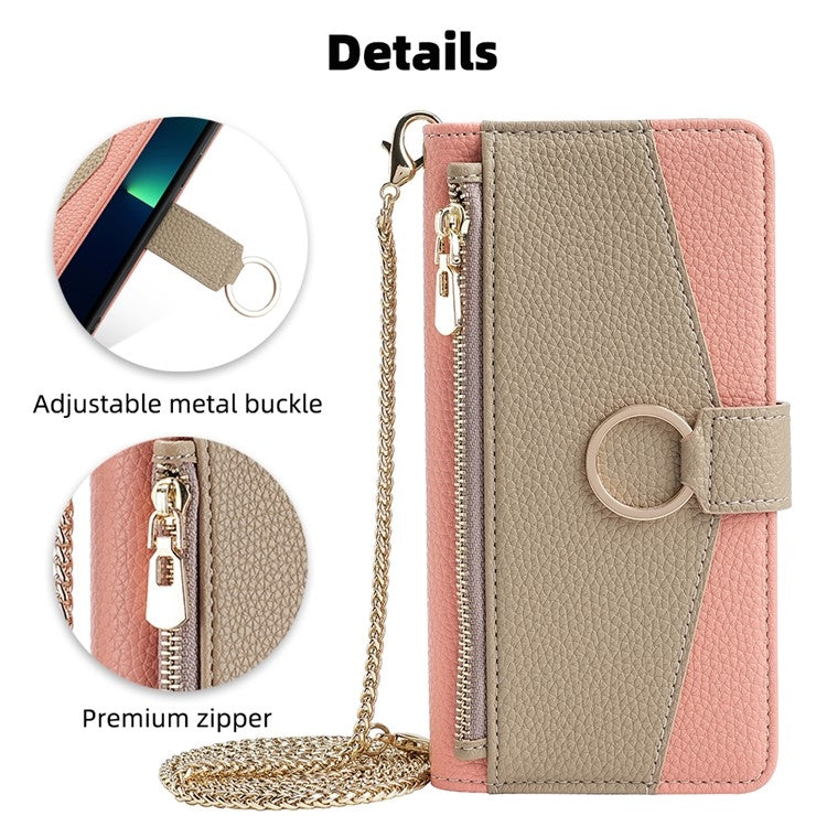 For OnePlus Ace 2 Pro Crossbody Litchi Texture Leather Phone Case(Pink) - OnePlus Cases by PMC TechLife | Online Shopping South Africa | PMC TechLife | Buy Now Pay Later Mobicred