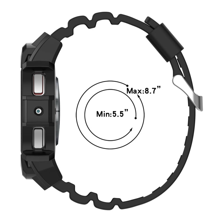 For Samsung Galaxy Watch 6 40mm Armor Silicone Watch Band + Watch Case Set(Blue) - Watch Bands by PMC TechLife | Online Shopping South Africa | PMC TechLife