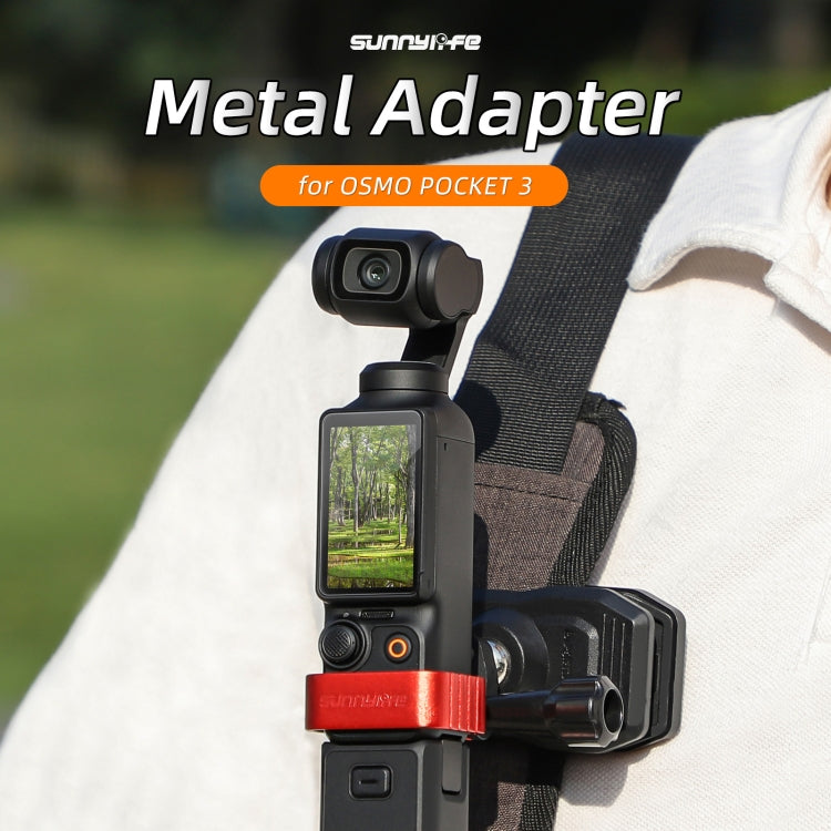 For DJI OSMO Pocket 3 Metal Expansion Bracket Adapter Frame Holder with Screw(Black) - Mount & Holder by Sunnylife | Online Shopping South Africa | PMC TechLife | Buy Now Pay Later Mobicred