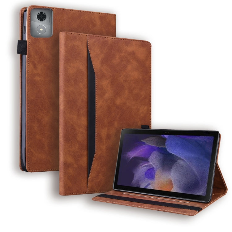 For Lenovo Tab K11 Plus / M11 Plus Business Shockproof Horizontal Flip Leather Tablet Case(Brown) - Lenovo by PMC TechLife | Online Shopping South Africa | PMC TechLife | Buy Now Pay Later Mobicred