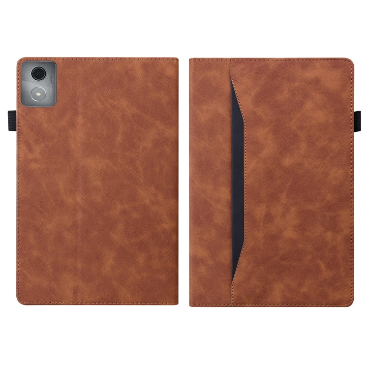For Lenovo Tab K11 Plus / M11 Plus Business Shockproof Horizontal Flip Leather Tablet Case(Brown) - Lenovo by PMC TechLife | Online Shopping South Africa | PMC TechLife | Buy Now Pay Later Mobicred