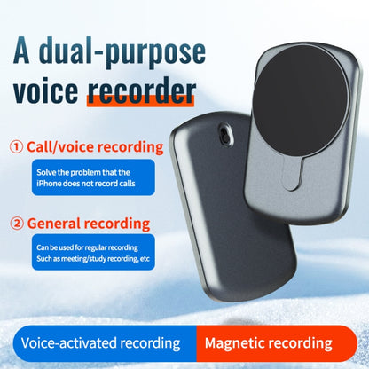 JNN A1 Strong Magnetic Mobile Call Voice Recorder, Memory:16GB(Black) - Recording Pen by JNN | Online Shopping South Africa | PMC Jewellery | Buy Now Pay Later Mobicred