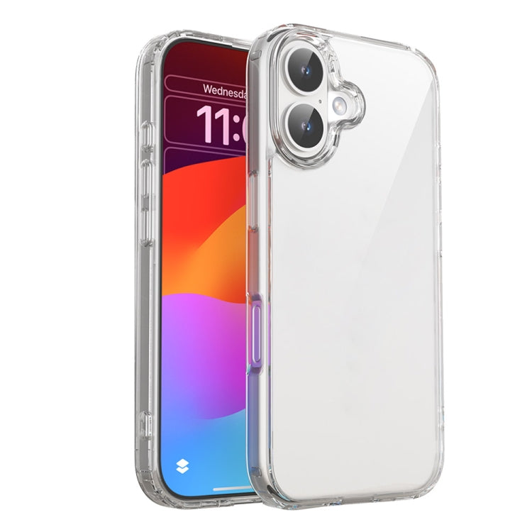 For iPhone 16 Plus Mutural Ice Series TPU Phone Case(Transparent) - iPhone 16 Plus Cases by Mutural | Online Shopping South Africa | PMC Jewellery | Buy Now Pay Later Mobicred