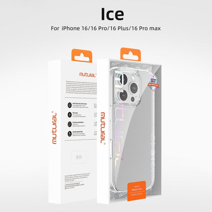 For iPhone 16 Plus Mutural Ice Series TPU Phone Case(Transparent) - iPhone 16 Plus Cases by Mutural | Online Shopping South Africa | PMC Jewellery | Buy Now Pay Later Mobicred