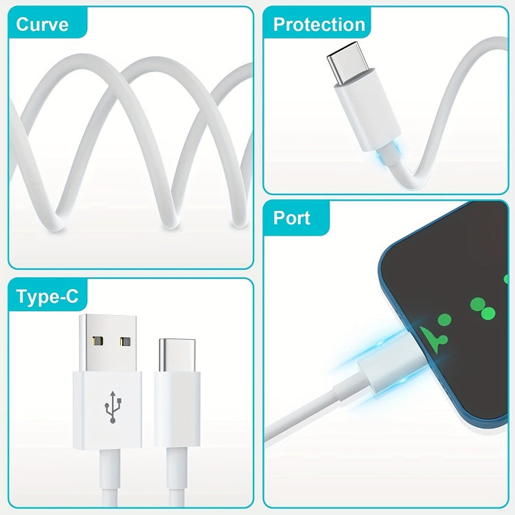 USB to Type-C Fast Charging Data Cable, Length: 1m - USB-C & Type-C Cable by PMC Jewellery | Online Shopping South Africa | PMC Jewellery