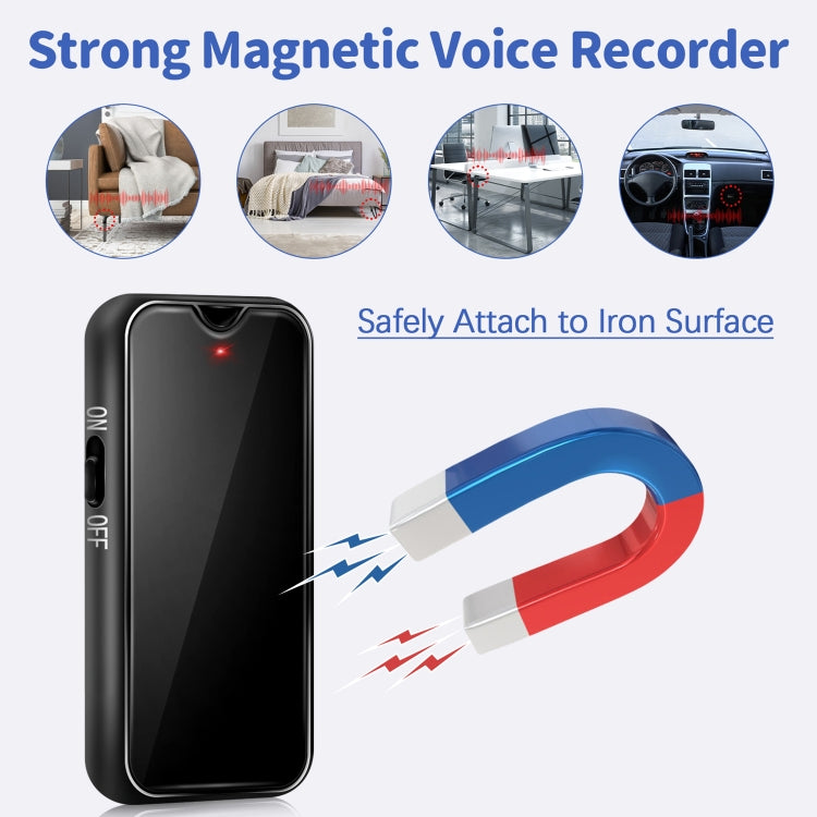 L17 Magnetic Pendant HD Recorder, Capacity:16GB - Recording Pen by PMC TechLife | Online Shopping South Africa | PMC TechLife | Buy Now Pay Later Mobicred