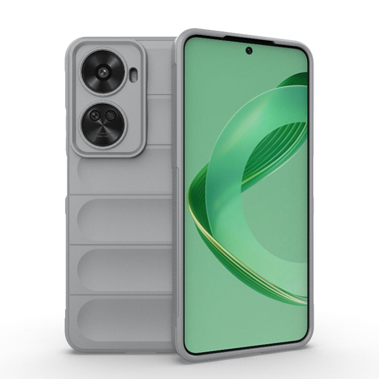 For Huawei nova 11 SE Magic Shield TPU + Flannel Phone Case(Grey) - Huawei Cases by PMC TechLife | Online Shopping South Africa | PMC TechLife | Buy Now Pay Later Mobicred