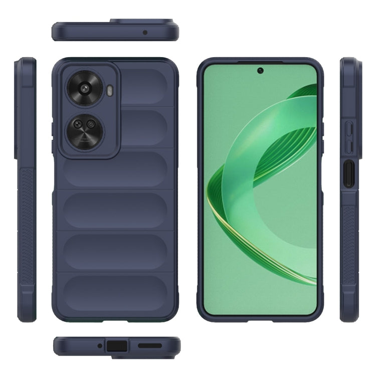 For Huawei nova 11 SE Magic Shield TPU + Flannel Phone Case(Dark Blue) - Huawei Cases by PMC TechLife | Online Shopping South Africa | PMC TechLife | Buy Now Pay Later Mobicred